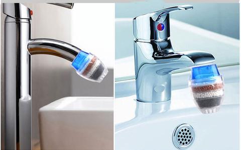 Five-layer easy fit faucet filter for water purification at home