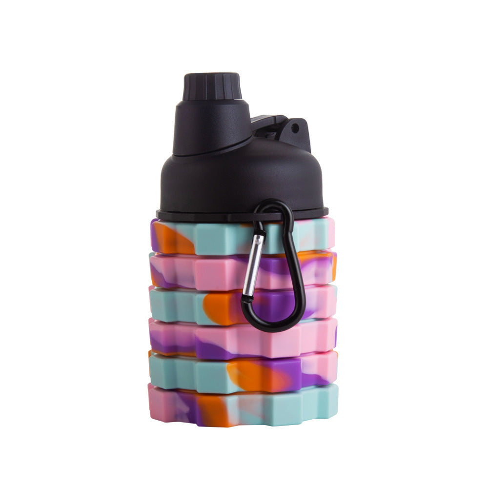 Ultra compact fold down water bottle for easy storage - Plenish