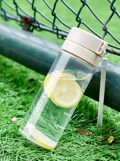 Lightweight and easy carry water bottle with helpful time markers - Plenish