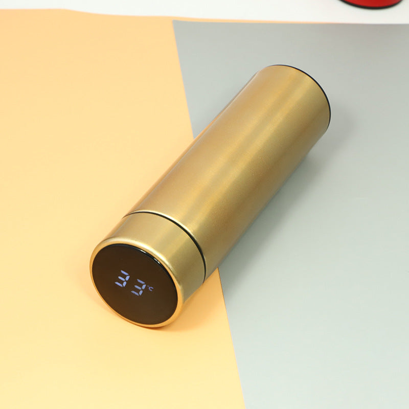 Intelligent stainless steel insulated vacuum flask with digital temperature display - Plenish