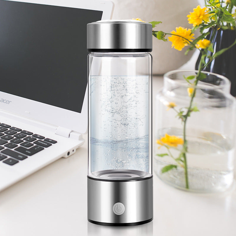 Brilliant hydrogen-infusing rechargeable water bottle for antioxidant rich hydration - Plenish