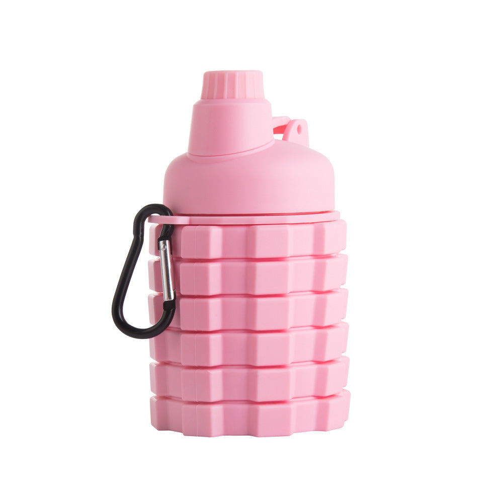 Ultra compact fold down water bottle for easy storage - Plenish