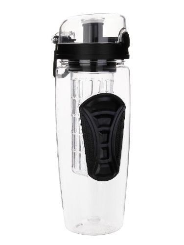 Stylish on-the-go water bottle with fruit infusion basket - Plenish