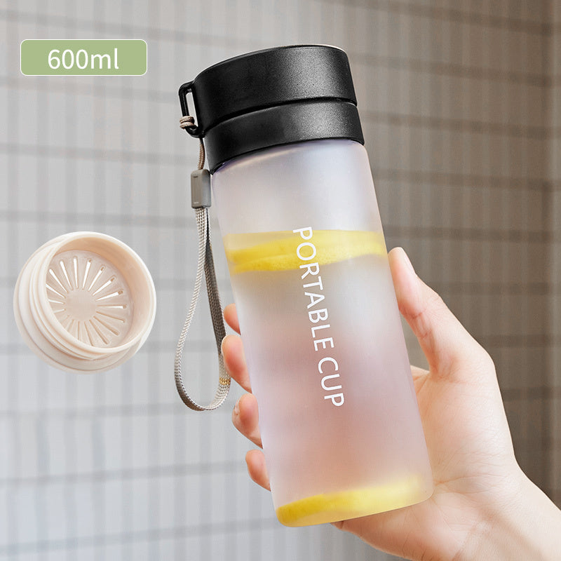 Lightweight and easy carry water bottle with helpful time markers - Plenish